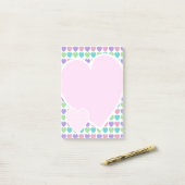 スイートパターンハート ポストイット (デスク上)