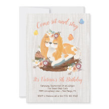 スイートパピーバースデーパーティ招待状