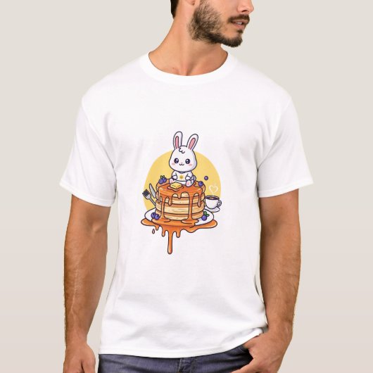 スイートパンケーキうさぎ Tシャツ (正面)