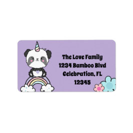 スイートパンダユニコーンガーリーフローラ ラベル