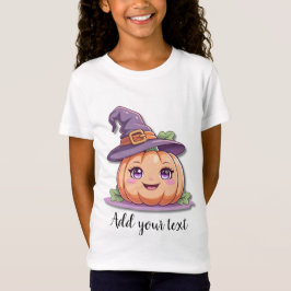 スイートパンプキンマジック – 女の子用ハロウィンTシャツ Tシャツ