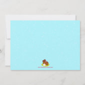 スイートパーティーギンジャーブレッドハウスの休日の招待 招待状 (裏面)