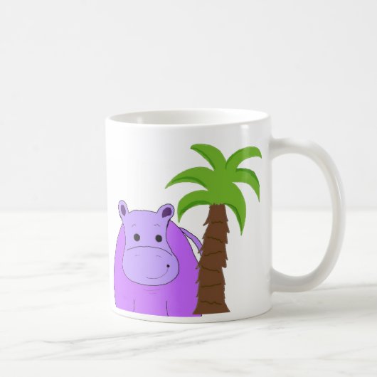 スイートパープルカバ コーヒーマグカップ (右)
