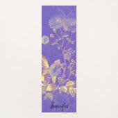 スイートパープルパーソナライズされたヨガマット ヨガマット (正面)