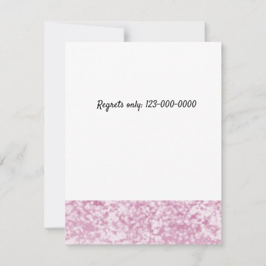 スイートヒッポベビーシャワー招待状 招待状 (裏面)