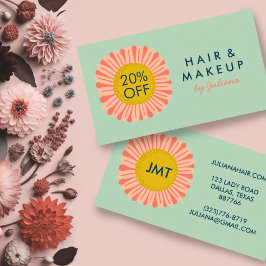 スイートヒマワリデイジーフラワーピンク 割引カード