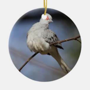 スイートビューティフルダイヤモンド鳩 セラミックオーナメント