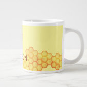 スイートビーパーソナライズされた名専門マグカップ ジャンボコーヒーマグカップ (右)