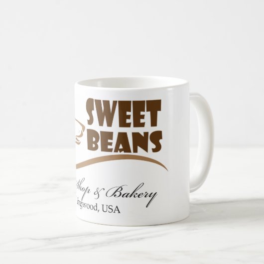 スイートビーンズのマグカップ コーヒーマグカップ (正面右)