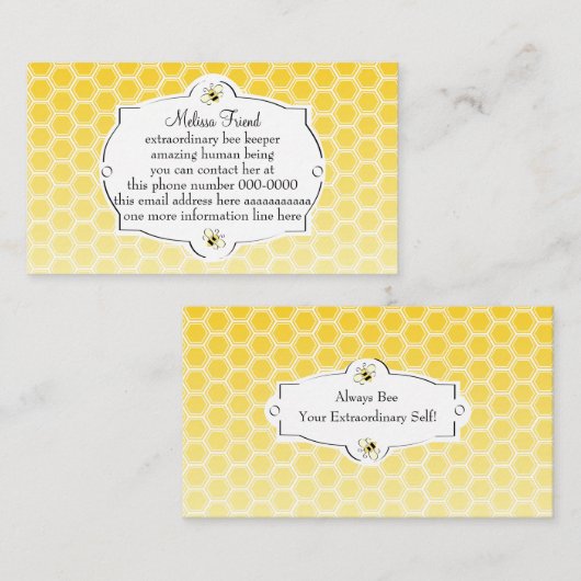 スイートビー名刺 名刺 (正面/裏面)