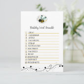 スイートビー誕生日ワードスクランブルエンクロージャカード エンクロージャーカード (スタンド正面)