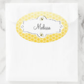 スイートビー 楕円形シール (バッグ)