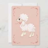 スイートピガーリーックラムベビーシャワー招待状 招待状 (裏面)
