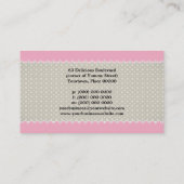 スイートピンクと水玉模様 名刺 (裏面)