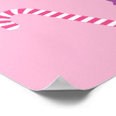 スイートピンクのお菓子バースデーパーティー ポスター (角)