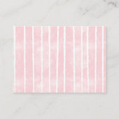 スイートピンクのアイスクリームベビーシャワー予約リクエスト エンクロージャーカード (裏面)