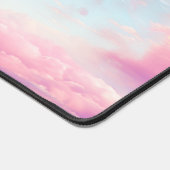 スイートピンクのバブルスカイ デスクマット (コーナー)