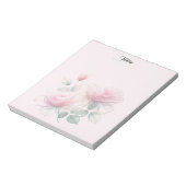 スイートピンクのバラ ノートパッド (回転)