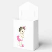 スイートピンクのベビーガールシャワー フェイバーボックス (オープン)
