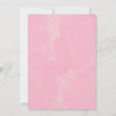 スイートピンクの女の子誕生日-恋しく思ドーツこのパーティー! 招待状 (裏面)