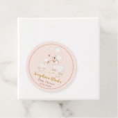 スイートピンクの羊の赤ちゃんシャワーありがとう フェイバータグ (インサイチュ)