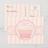 スイートピンクカエレガントッケーキ ポストカード (正面/裏面)