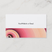 スイートピンクカップケーキデザイン 名刺 (裏面)