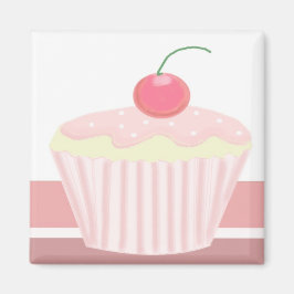 スイートピンクカップケーキ マグネット