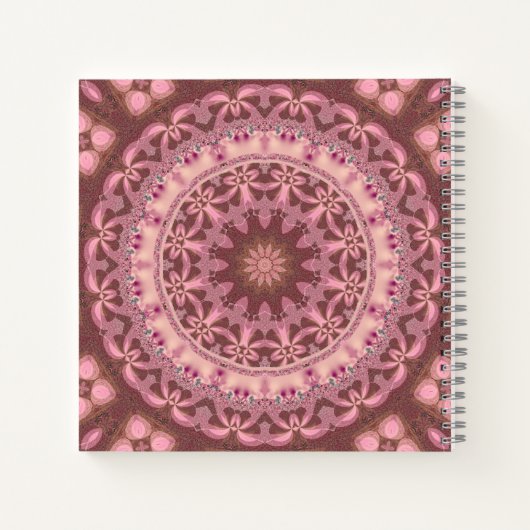 スイートピンクカントリーレースベビードーターフォト ノートブック (裏面)