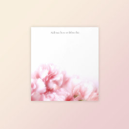 スイートピンクカーネーションフローラメモ帳 ノートパッド