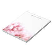 スイートピンクカーネーションフローラメモ帳 ノートパッド (回転)