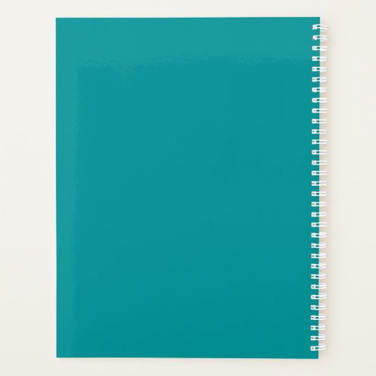 スイートピンクキツネ パーソナライズされた プランナー手帳 (裏面)