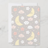 スイートピンククラウドベビーシャワー招待状ピンク 招待状 (裏面)