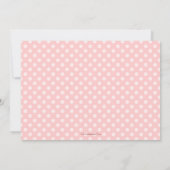 スイートピンククロスバプティスマ《キリスト教》洗礼式や命名式招待状 招待状 (裏面)