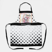 スイートピンクゾウ – ピーナッツスマイル エプロン (正面)