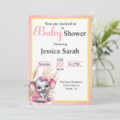 スイートピンクゾウ – ピーナッツスマイル 招待状 (スタンド正面)