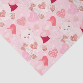 スイートピンクテディベアハートバルーンバレンタインデー 薄葉紙 (詳細)