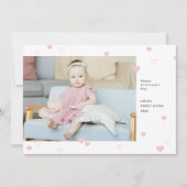 スイートピンクハートハッピーバレンタインデー写真 シーズンカード (正面)