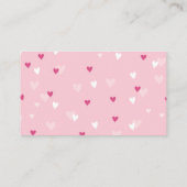 スイートピンクハート結婚バレンタイン エンクロージャーカード (裏面)