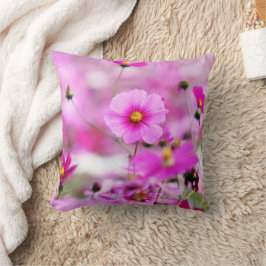 スイートピンクフラワー装飾用クッション クッション