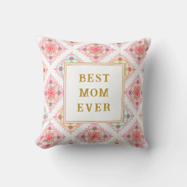 スイートピンクフローラダイヤモンドパターン クッション