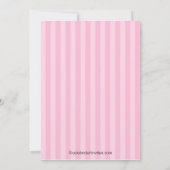 スイートピンクラディブフォト誕生日招待状 招待状 (裏面)
