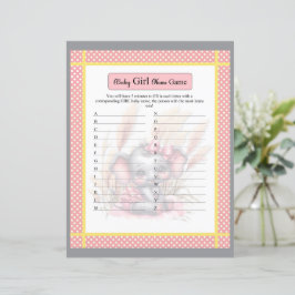 スイートピンク象のベビーガール名ゲーム