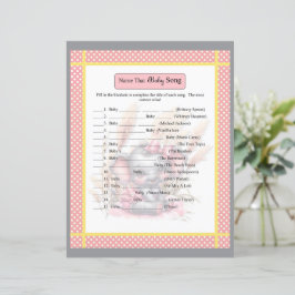 スイートピンク象 – ベビーシャワーベビーソングゲーム