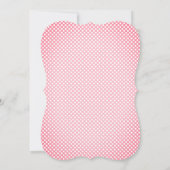 スイートピンク |ホワイトヴィンテージフローラバプテスマ 招待状 (裏面)