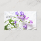 スイートピーのお母さんの接触 コーリングカード (裏面)