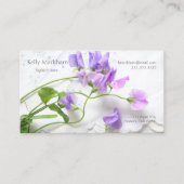 スイートピーのお母さんの接触 コーリングカード (正面)