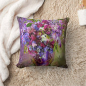 スイートピーのつぼの芸術の装飾者の枕のスイートピー クッション (ブランケット)