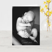 スイートピーのベビーカード カード (黄色い花)