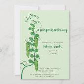 スイートピーのベビーシャワー招待状 招待状 (正面)